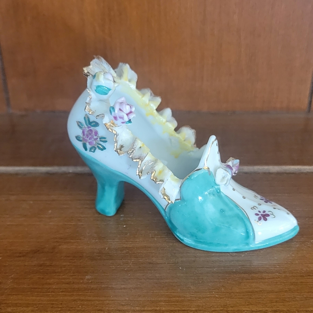 Vintage Small Porcelain shoe Figurine